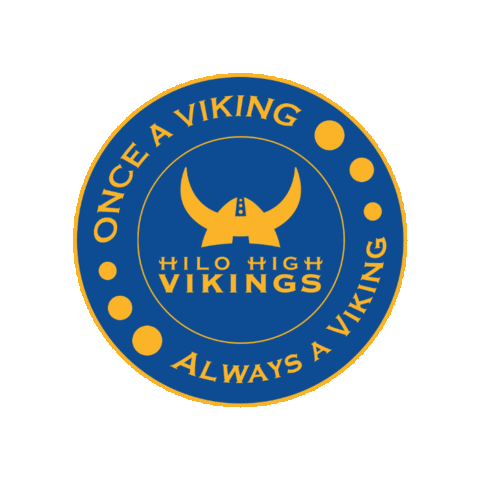 hilohighschool vikings hilo goviks bluegold Sticker