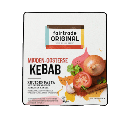 Kebab Packshot Sticker by Fairtrade Original