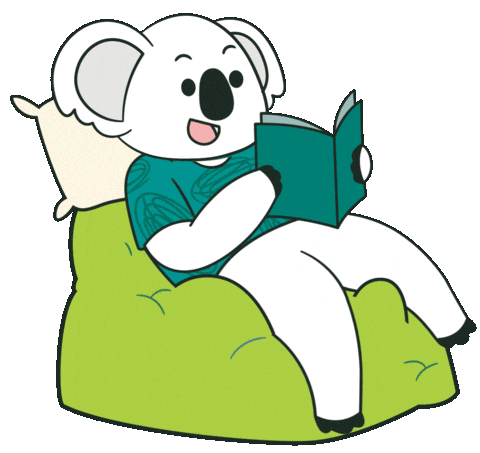 Happy Reading Sticker by Bobobox Indonesia