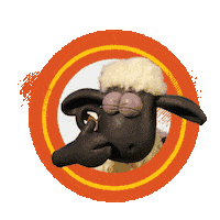 Happy Shaun The Sheep Sticker by Aardman Animations