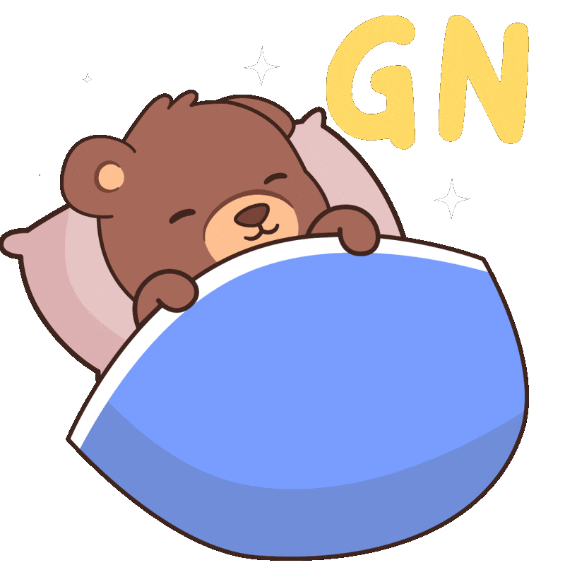 Tired Good Night Sticker by BEARISH