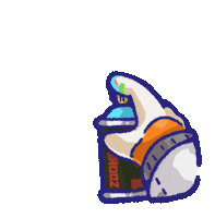 Sh18ainu graffiti spray mooz sh18ainu Sticker