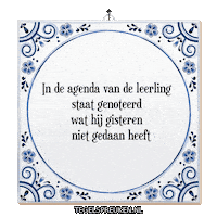 School Humor Sticker by Tegelspreuken.nl