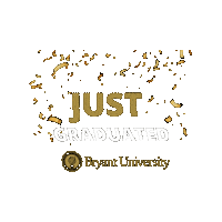 Bryant University Graduation Sticker by Bryant Graduate Programs