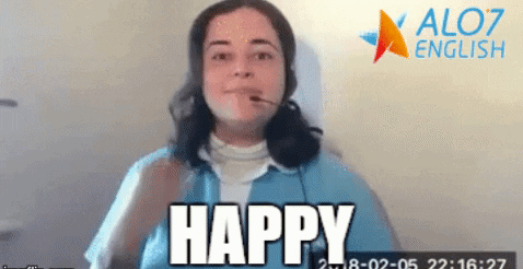 happy total physical response GIF by ALO7.com