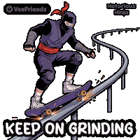 Motivation Grinding Sticker by VeeFriends