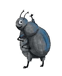 Happy Bug Sticker