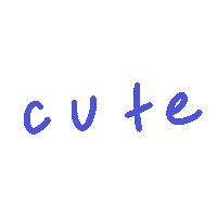 artbybry cute letters artbybry Sticker