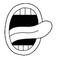 Tongue Yell Sticker