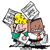 Captain Underpants Friends Sticker by Scholastic