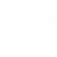 White Line Love Sticker