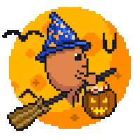 Halloween Celebrate Sticker by Memeland by 9GAG