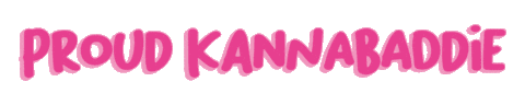 kannabaddie weed smoking 420 high Sticker