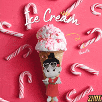 Ice Cream Dessert GIF by Zhotcita