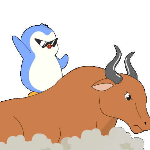 Penguin Bitcoin Sticker by Pudgy Penguins