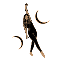 New Moon Dance Sticker by Morning Moon