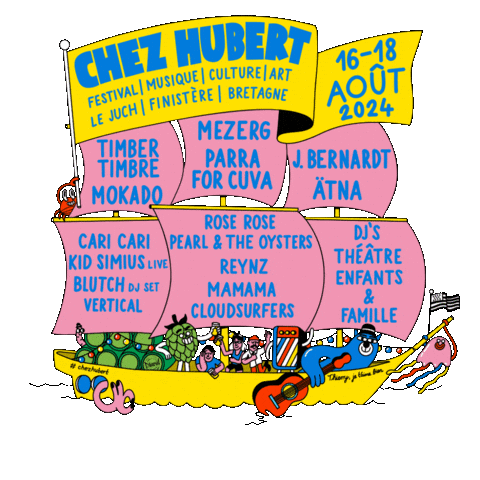 Festival Ship Sticker by Sarah Matuszewski