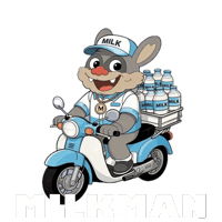 Happy Milk Carton Sticker