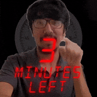 3 MINUTES LEFT!!