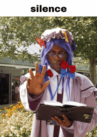 Silence Patchouli GIF