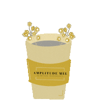 Coffee Flower Sticker by Amplitude Mel