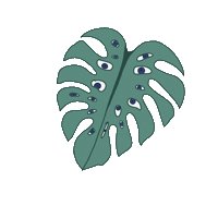 Dannahahaha eyes eye plant leaf Sticker