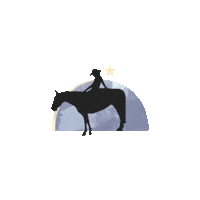 Quarter Horse Woman Sticker by Orbit Creative