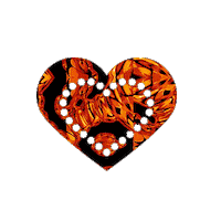 Heart Fire Sticker