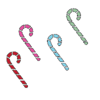 Candy Cane Stockings Sticker by Mallory Ervin