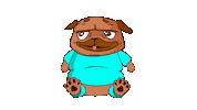 Dog Wink Sticker by BigBrains