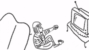 olaszmida tv illustration television black and white GIF