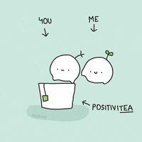 teabagcartoon happy kawaii tea cup GIF