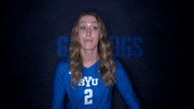 Sport Volleyball GIF by BYU Cougars