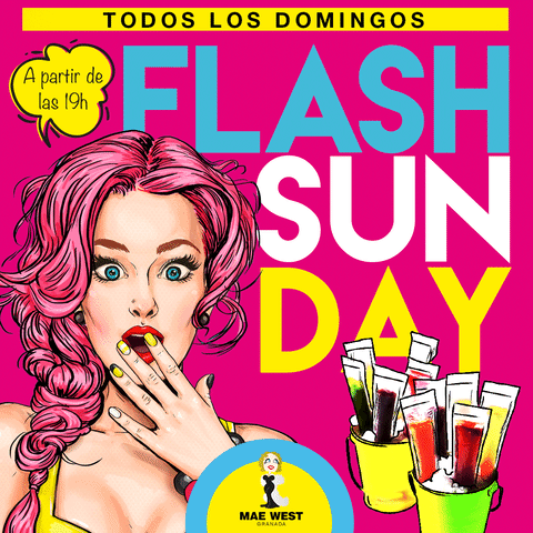 mae west 2018 flash sunday GIF by Delirante Room