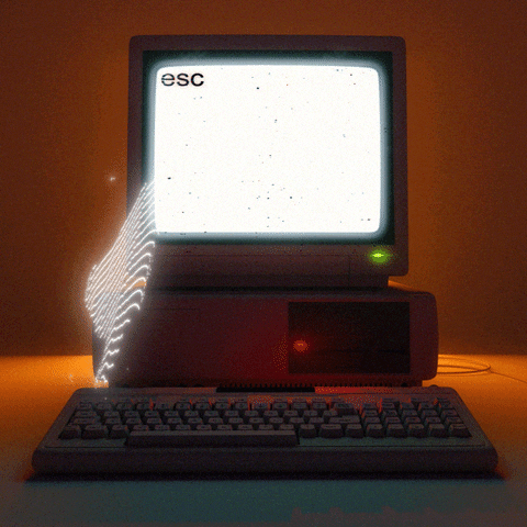 PERFECTL00P giphyupload computer escape keyboard GIF