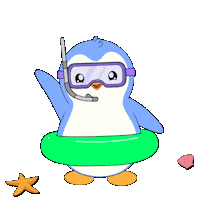 Summer Time Sticker by Pudgy Penguins