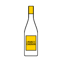 fandechenin wine bottle winelover whitewine Sticker