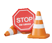 Obras Contrucao Sticker