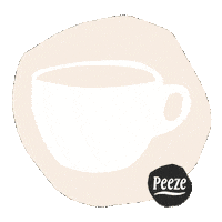 Cappuccino Sticker by Koffiebranderij Peeze