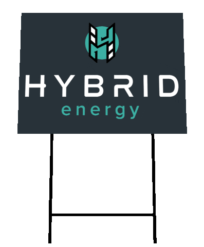 HybridEnergy energy sign hybrid solar panel Sticker