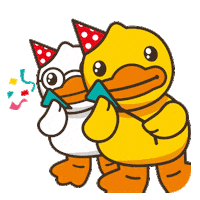 happy birthday emoji Sticker by B.Duck