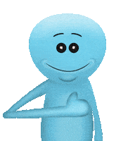 rick and morty thumbs up Sticker by Adult Swim