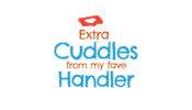 tailwagginae cuddle tw tailwaggin dog cuddles Sticker
