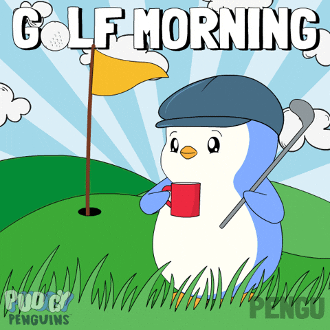 Golfing Hole In One GIF by Pudgy Penguins