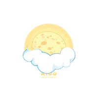 kidostudiowear autumn lantern mooncake fullmoon Sticker