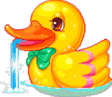 rubber duck bird STICKER