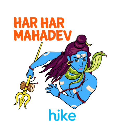 Maha Shivratri Monday Sticker by Hike Sticker Chat