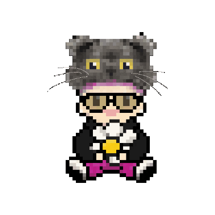 Pixel 고양이 Sticker