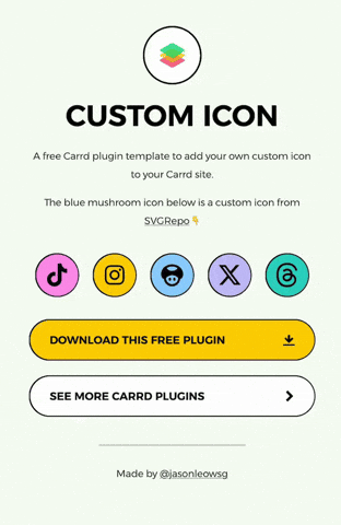 pluginsforcarrd giphyupload carrd carrdco custom icon GIF
