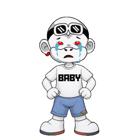 Cry Baby Sticker by Zhot